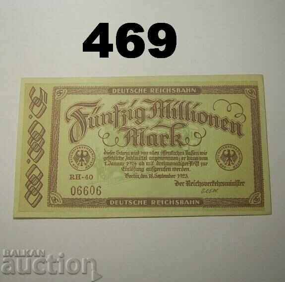 Berlin 50 millionen mark 1923 XF+/AUNC 06606