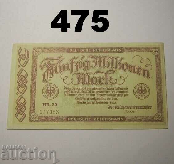 Berlin 50 millionen mark 1923 XF+ Germany