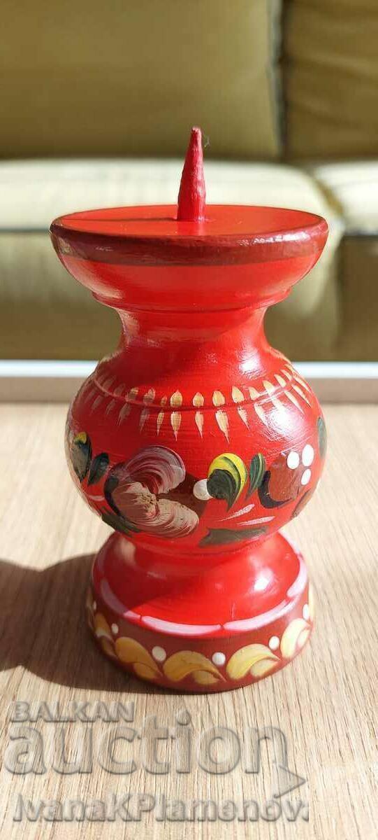 Παράδοση Κηροπήγιο από ξύλο Παράδοση Κηροπήγιο από ξύλο