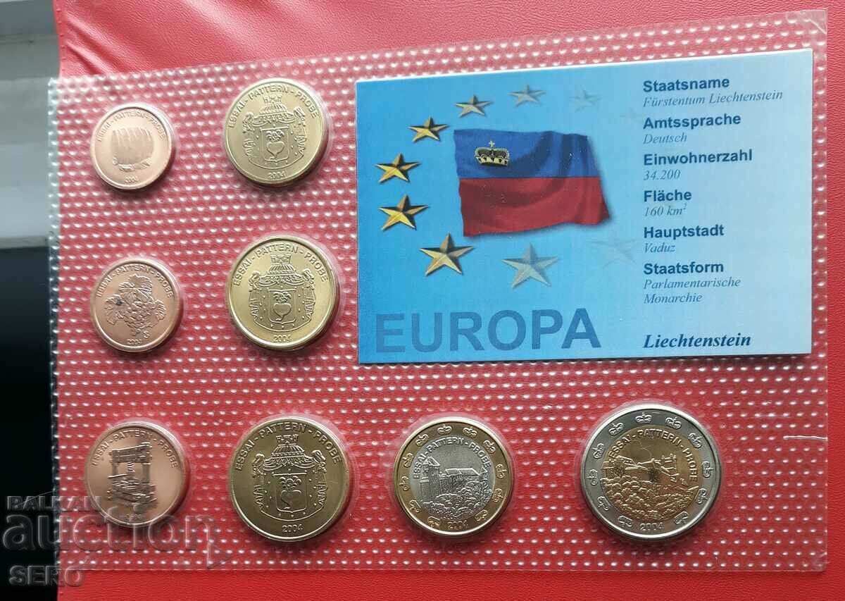 Liechtenstein - SET de 8 monede euro dovada 2004