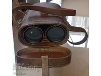 Original 1917 WW1 binoculars and leather case