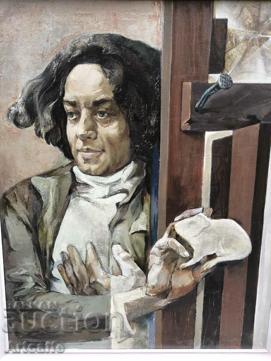 Delivery of Mariana Genova - male portrait, oil on canvas