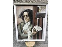 Mariana Genova - male portrait, oil on canvas