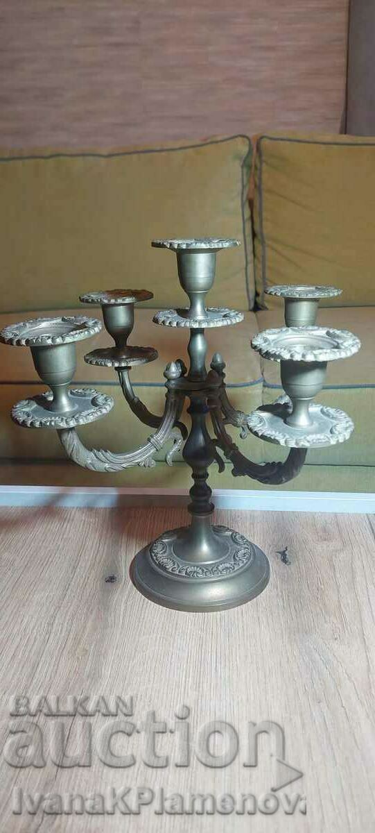 Sfeșnic bronz excelent masiv - 6 Sfeșnic bronz excelent masiv - 6