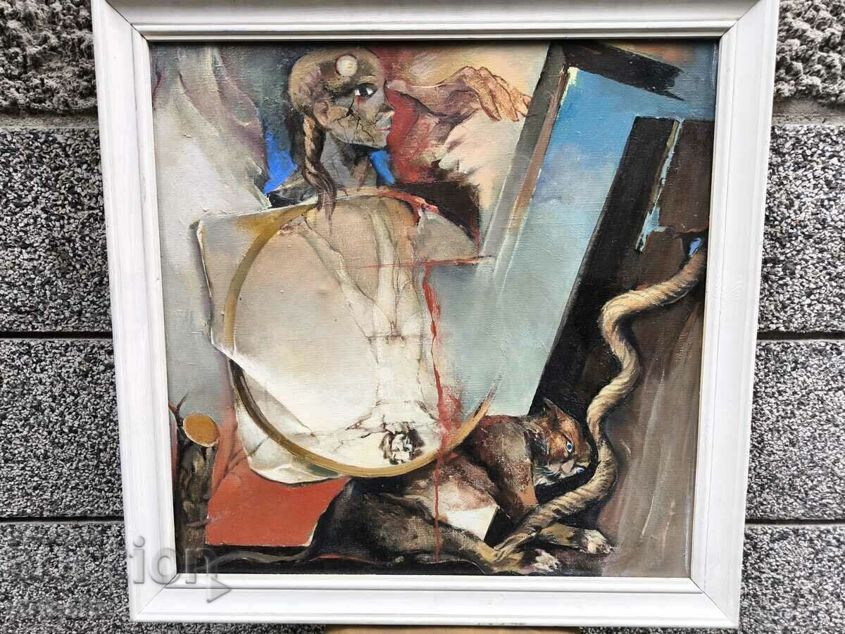 Mariana Genova - Omul Vetruvian, ulei pe pânză cu preț € 250.00 | 488.96 BGN