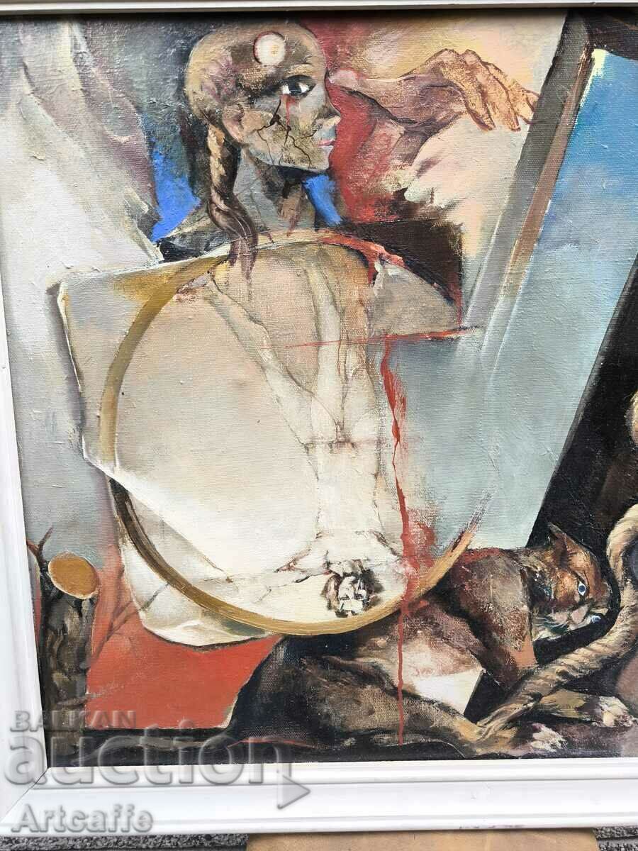 Livrarea Mariana Genova - Omul Vetruvian, ulei pe pânză