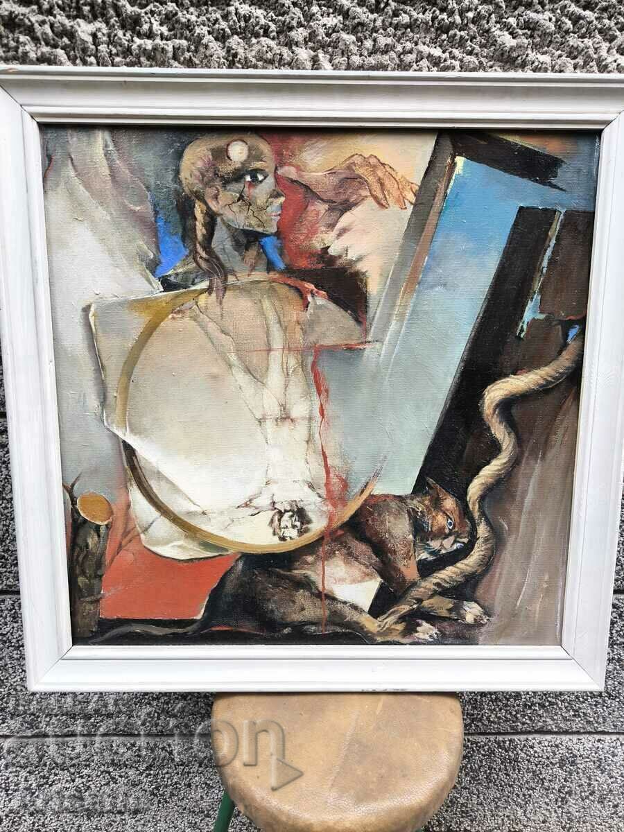 Mariana Genova - The Vetruvian Man, λάδι σε καμβά
