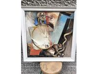 Mariana Genova - The Vetruvian Man, oil on canvas