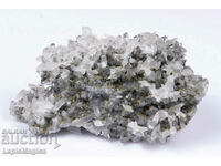 Druse quartz with calcite and pyrite 184g