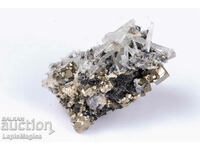 Druze pyrite with quartz and sphalerite from Bulgaria 70g