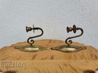 Bronze sconces!