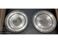 Metal embossed saucers marking