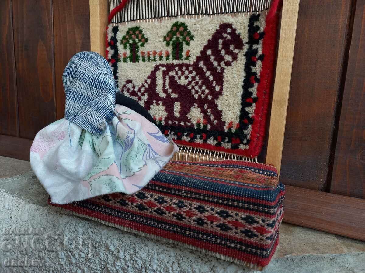 Аукцион Баба тъче килим с лъв на стан музей механа - УНИКАТ!
