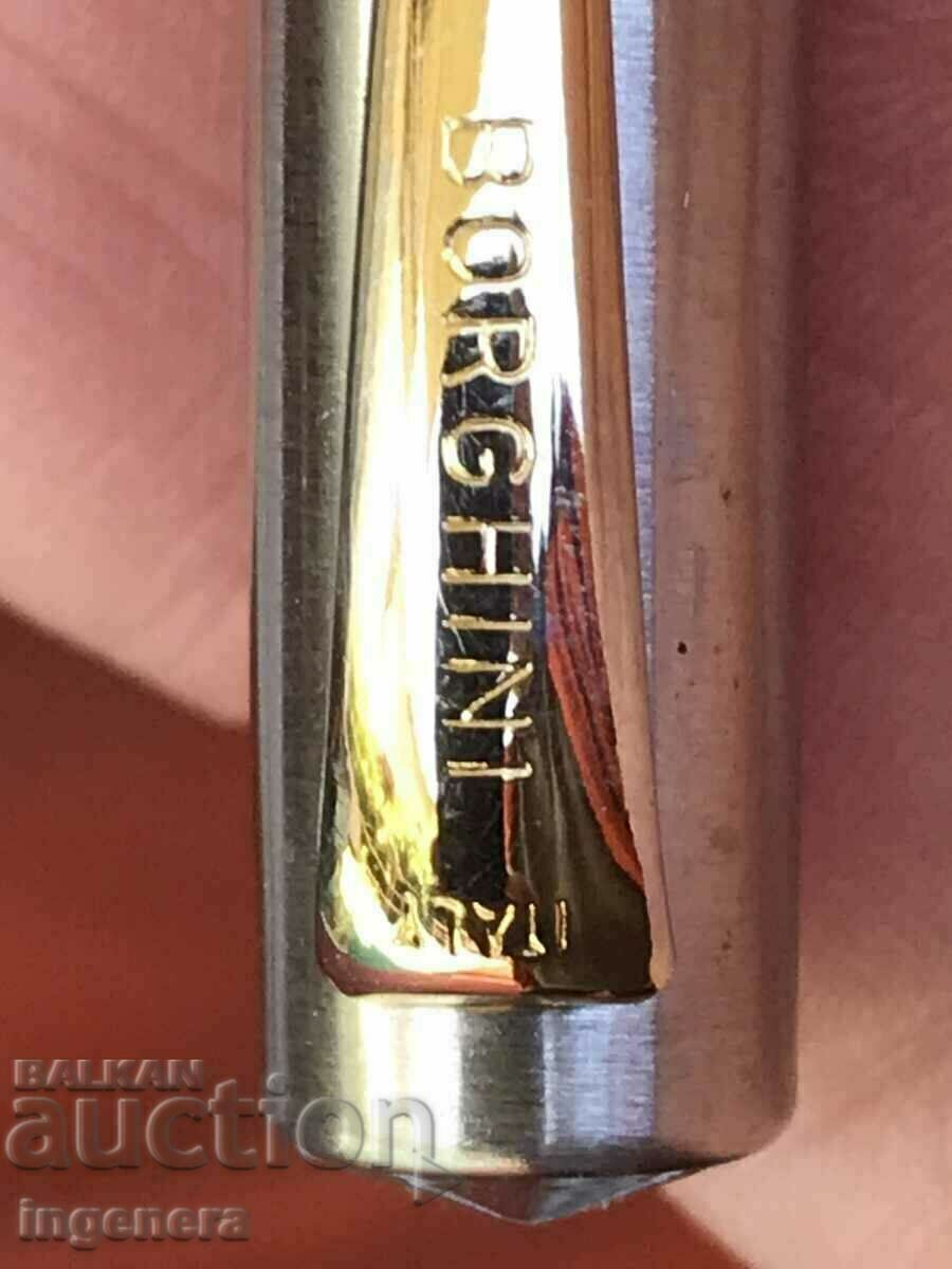 Auction AUTOMATIC PENCIL "BORGHINI" METAL GOLD PLATED Auction AUTOMATIC PENCIL "BORGHINI" METAL GOLD PLATED