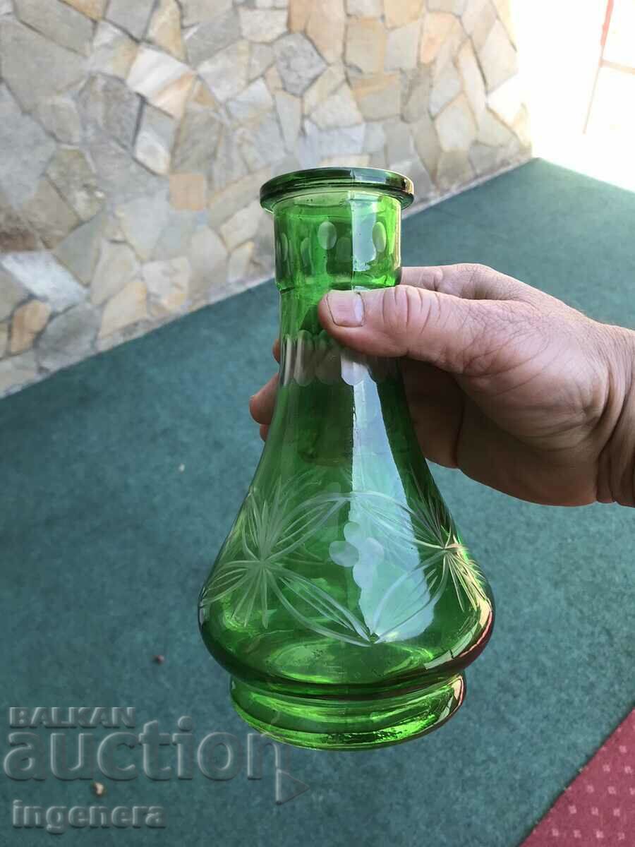 Auction BASE BOTTLE DISH GLASS ENGRAVED RELIEF COLOR VASE Auction BASE BOTTLE DISH GLASS ENGRAVED RELIEF COLOR VASE