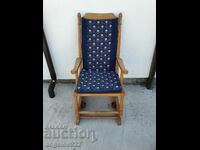 Beautiful vintage solid wood rocking chair