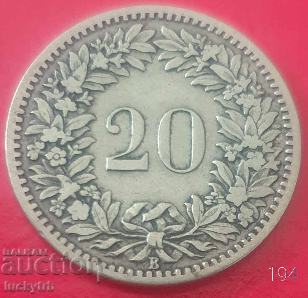 20 Rapennes 1885 - Ελβετία