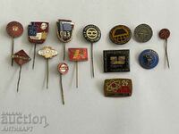 14 pieces of badges, signs of communist factories