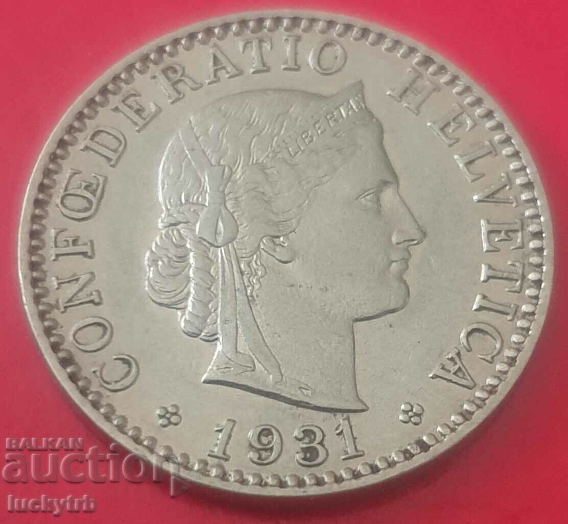 20 rapenes 1931 - Switzerland with price 3.80 BGN | € 1.94