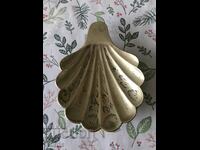 Brass figurine of a seashell