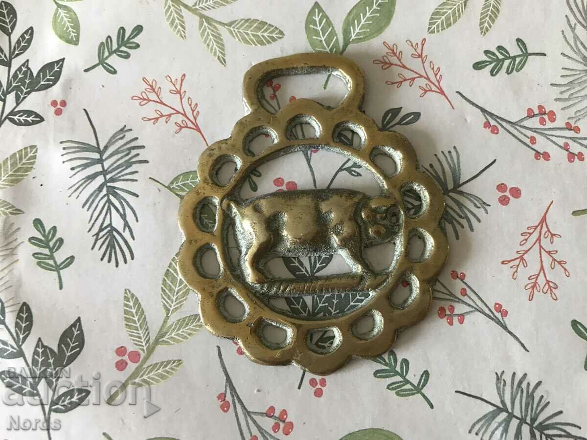 Brass medallion