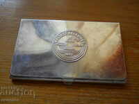 Silver plated cigarette paper box