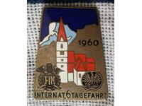 Знак. ÖAMTC. FIM - Internat. 6-дневно пътуване 1960 г. Moto