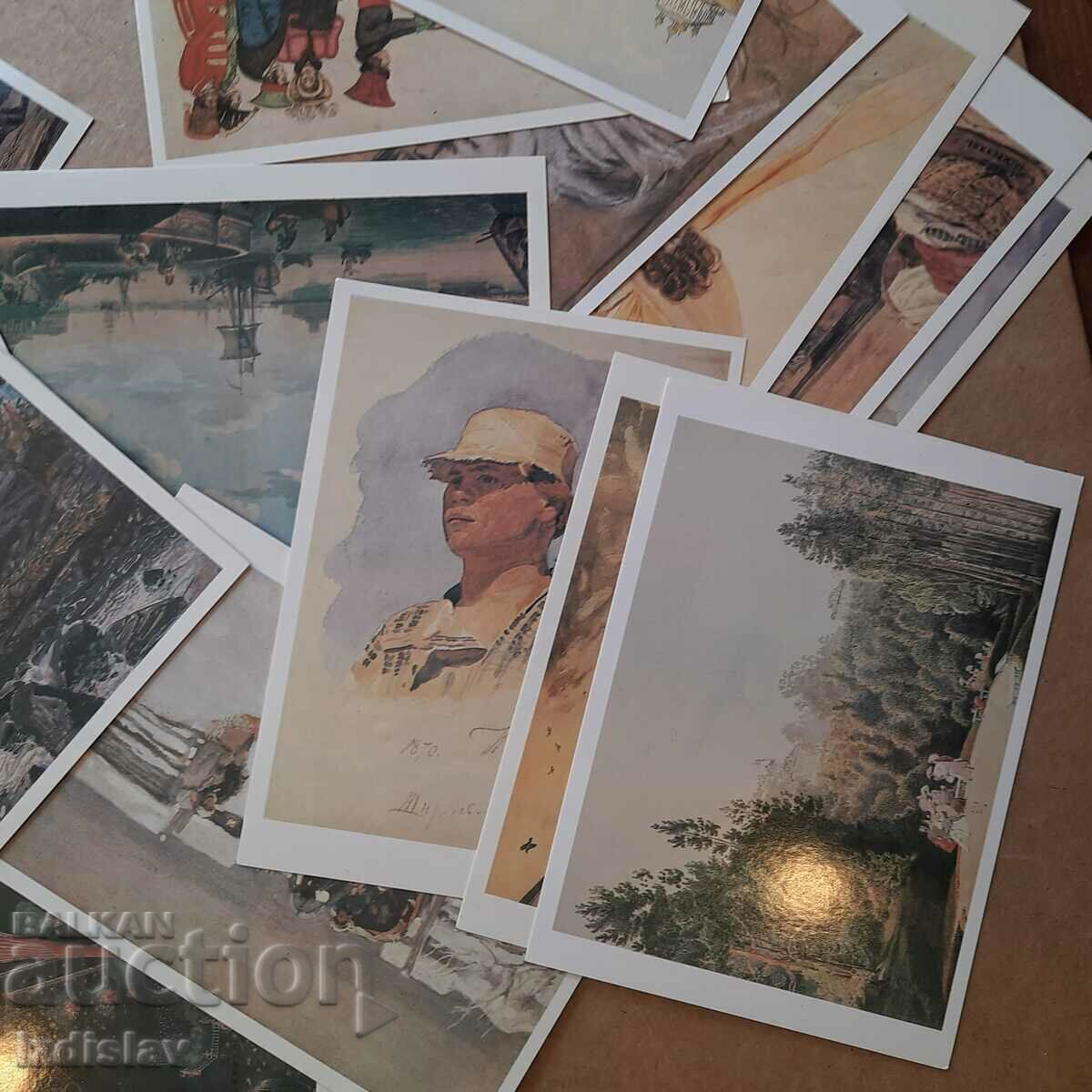 A set of cards from 1985 from the A.S. Pushkin Museum, graphics - 6 A set of cards from 1985 from the A.S. Pushkin Museum, graphics - 6