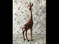 Wooden giraffe figurine