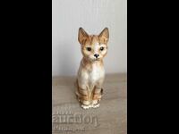 Porcelain figurine of a kitten