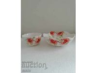 Beautiful new set of 2 flower bowls