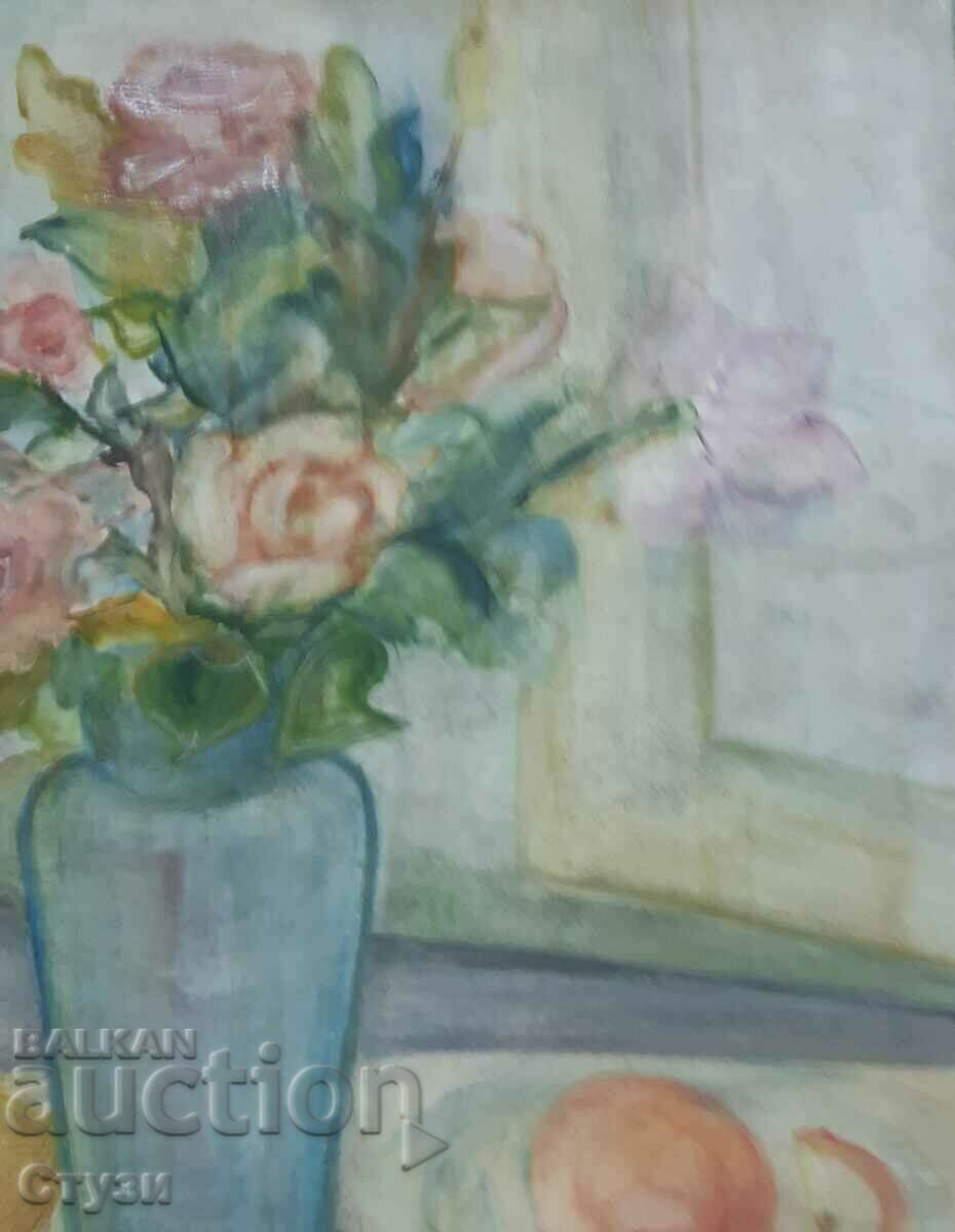 Tablou "Natură moartă", G. Nikolova, tehnică mixtă, 61x49 cm - Lichidare de stoc - 5