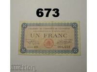 Франция 1 franc 1920 Chambery VF+