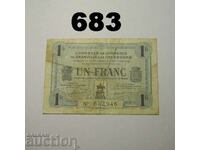 France 1 franc 1921 Granville & Cherbourg