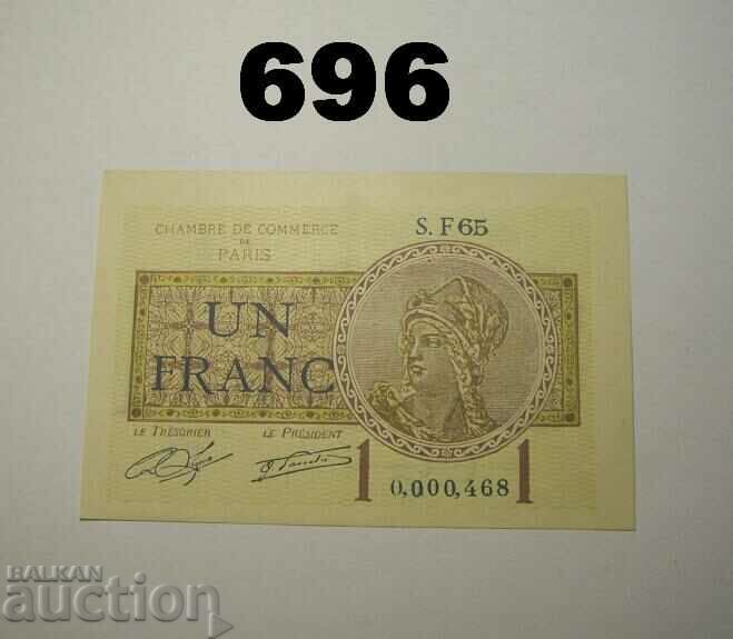 1 franc 1919 Chambres de Commerce de Paris XF+