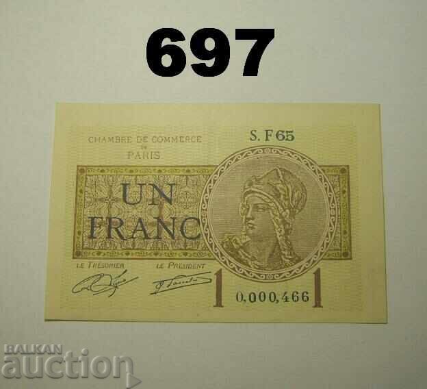 1 franc 1919 Chambres de Commerce de Paris XF+