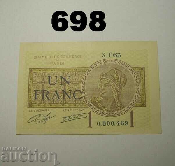 1 franc 1919 Chambres de Commerce de Paris XF+