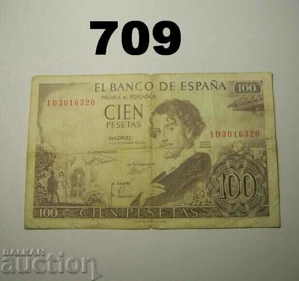 Spania 100 pesetas 1965