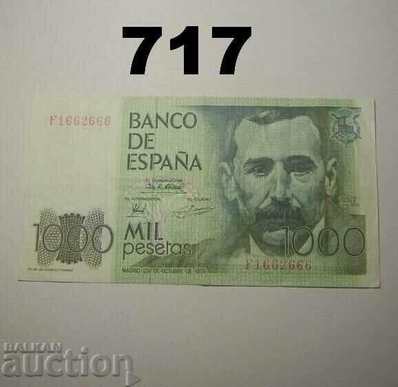 Spania 1000 Pesetas 1979 XF