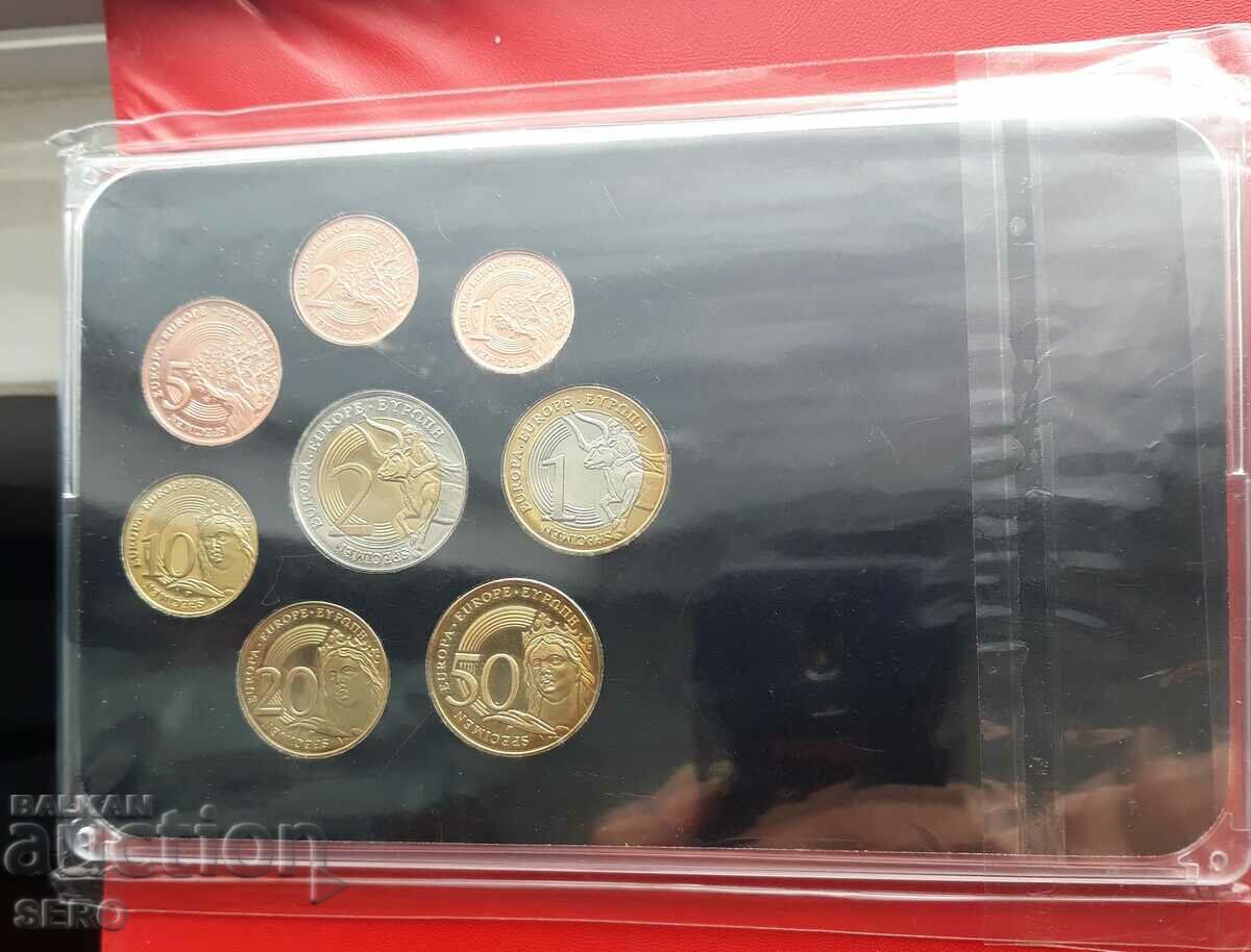 Andorra - SET of 8 trial euro coins - mintage 9999 pcs.