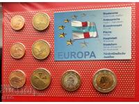 Netherlands Antilles - SET of 8 Proof Euro Coins 2008