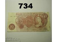 Great Britain 10 Shillings 1962-66 VF