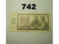 Czechoslovakia 10 Krone 1960 XF+