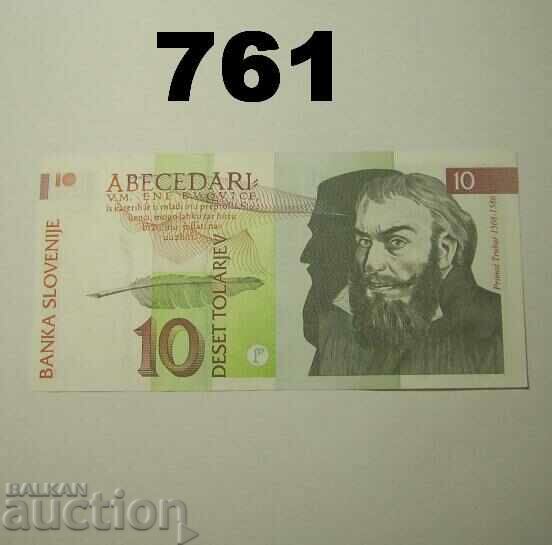 Slovenia 10 Tolars 1992 XF+