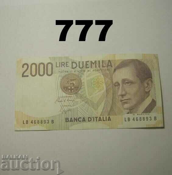 Italia 2000 Lire 1990 XF