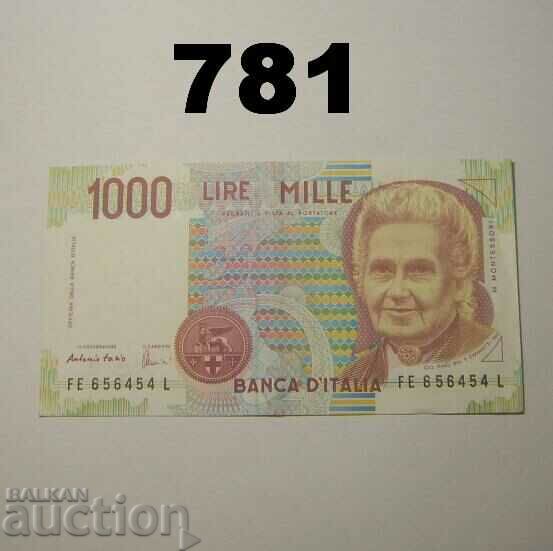 Italy 1000 Lira 1990 XF+