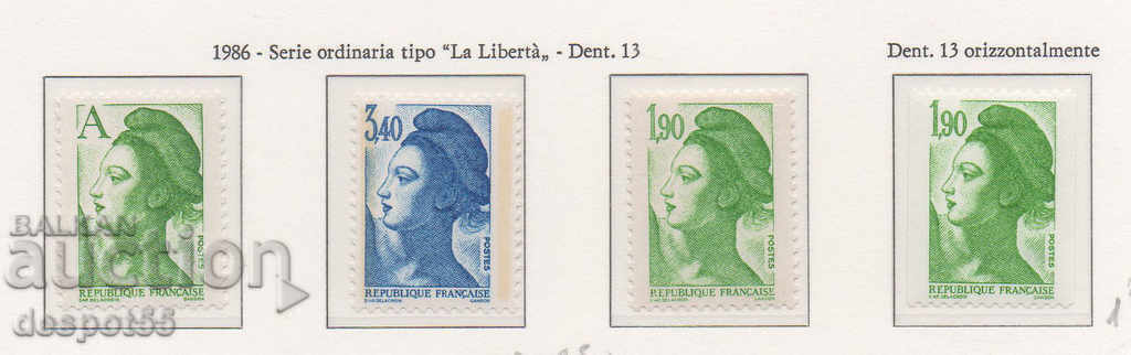 1986. France. "Liberty" - new values.