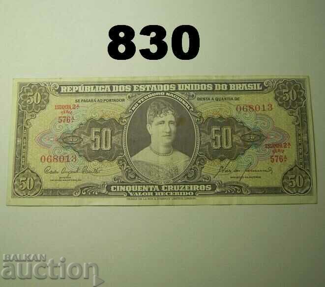 Brazil 50 cruzeiro 1960 XF