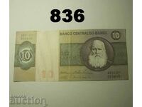 Brazil 10 cruzeiros 1974 XF+