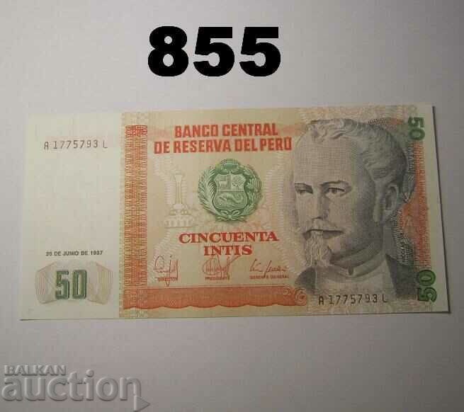 Περού 50 intis 1987 UNC